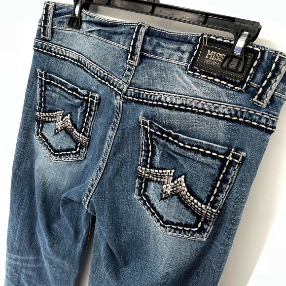 Miss Me Womens Signature Capri Boyfriend Jeans Size 28 Cotton Blend Bayview - Picture 1 of 11